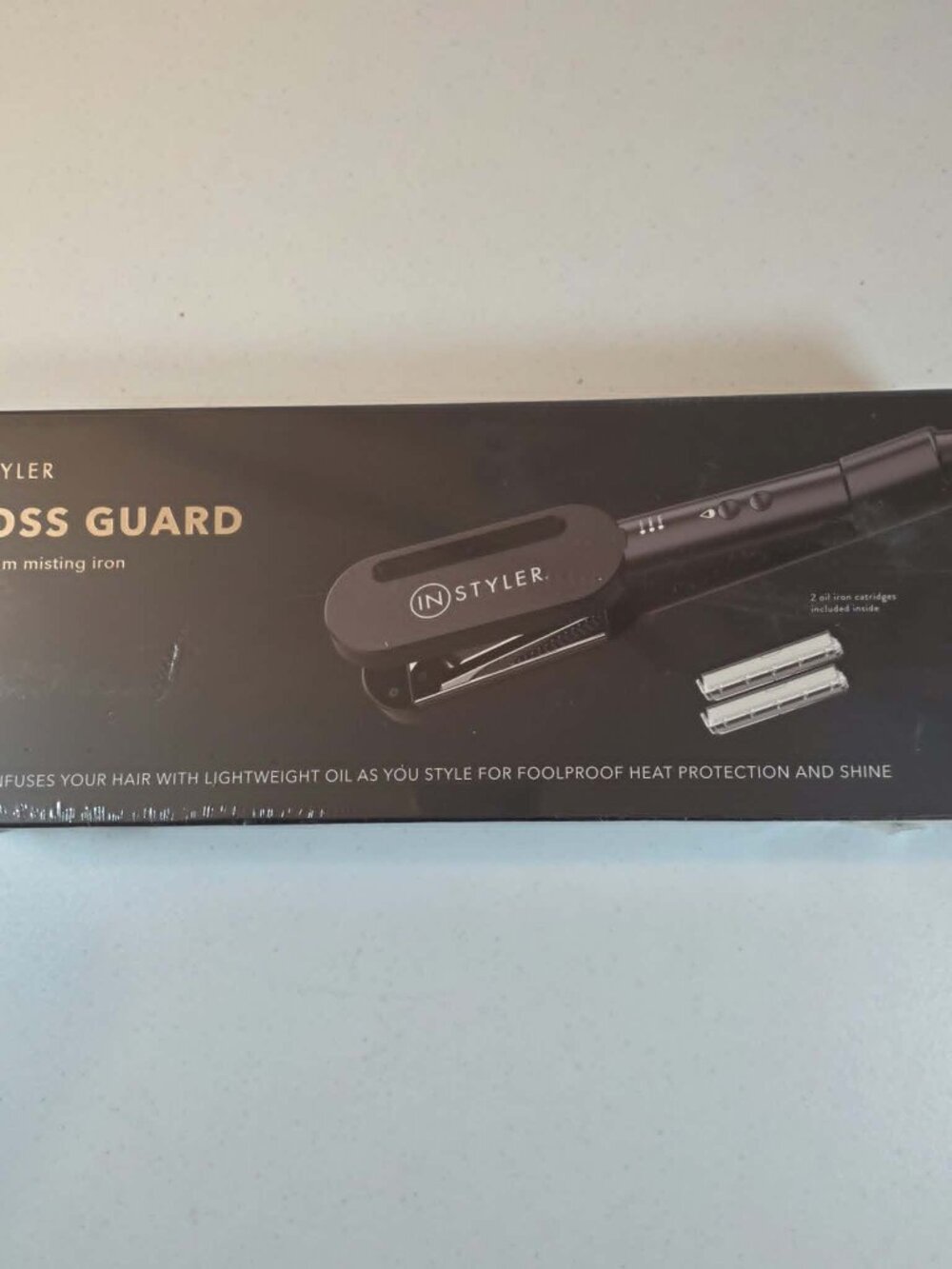 INSTYLER GLOSS GUARD 1" TITANIUM MISTING IRON OIL INFUSION SHINE NEW SEALED